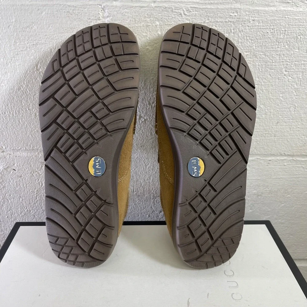 Lems Drifter Fur Cozy Cabin Tan Brown Suede Slip On Loafers Shoes‎ Men's 9 US